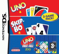 Uno & SkipBo & Free Fall Nintendo DS US box art